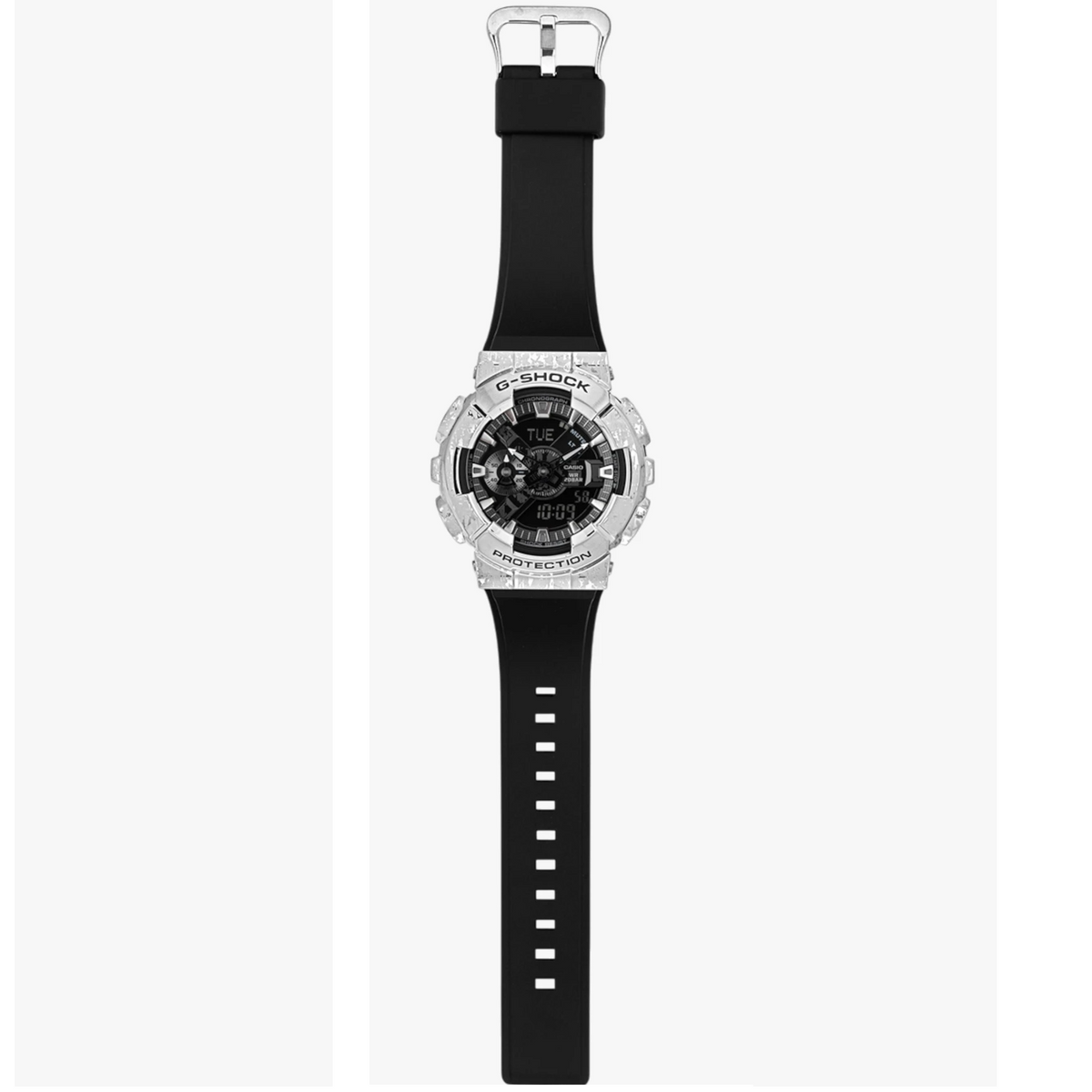 G-Shock Silver Black Metal Covered Men's 200m Digital-Analog Sports Watch GM-110GC-1A