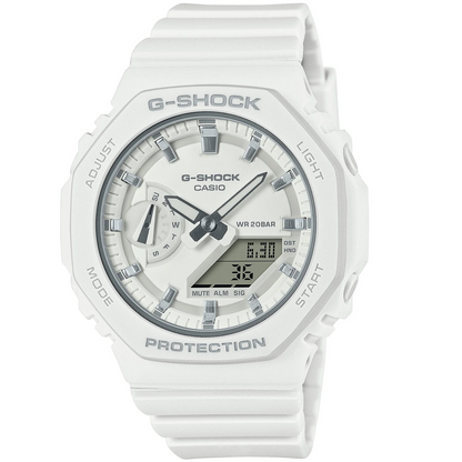 G-Shock White Mid-Size 200m Digital-Analog Sports Watch GMA-S2100-7A