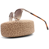 Guess Shiny Gunmetal/Green Gradient Unisex Designer Sunglasses GU00052 08P