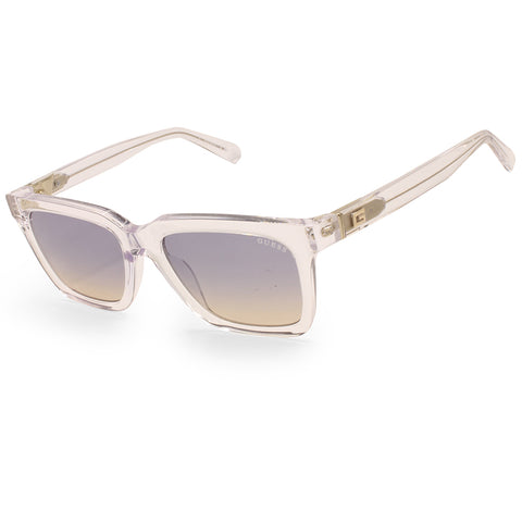 Guess Shiny Clear Crystal/Blue Gradient Women's Fashion Sunglasses GU00064 27W