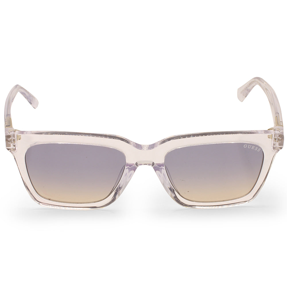 Guess Shiny Clear Crystal/Blue Gradient Women's Fashion Sunglasses GU00064 27W