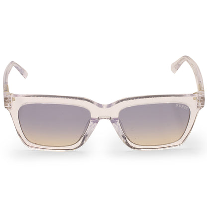 Guess Shiny Clear Crystal/Blue Gradient Women's Fashion Sunglasses GU00064 27W