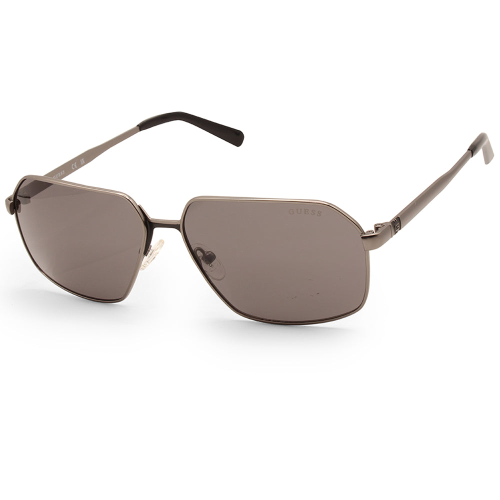 Guess Matte Gunmetal/Grey Smoke Men's Designer Sunglasses GU00071 09A