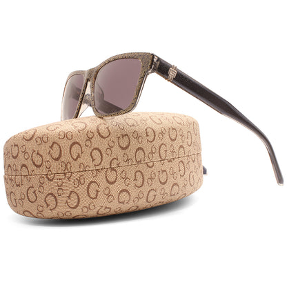 Guess Shiny Black Patterned/Grey Smoke Unisex Fashion Sunglasses GU00074 05A