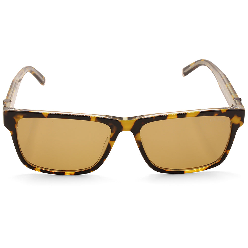 Guess Shiny Blonde Havana/Brown Gradient Unisex Fashion Sunglasses GU00074 53E
