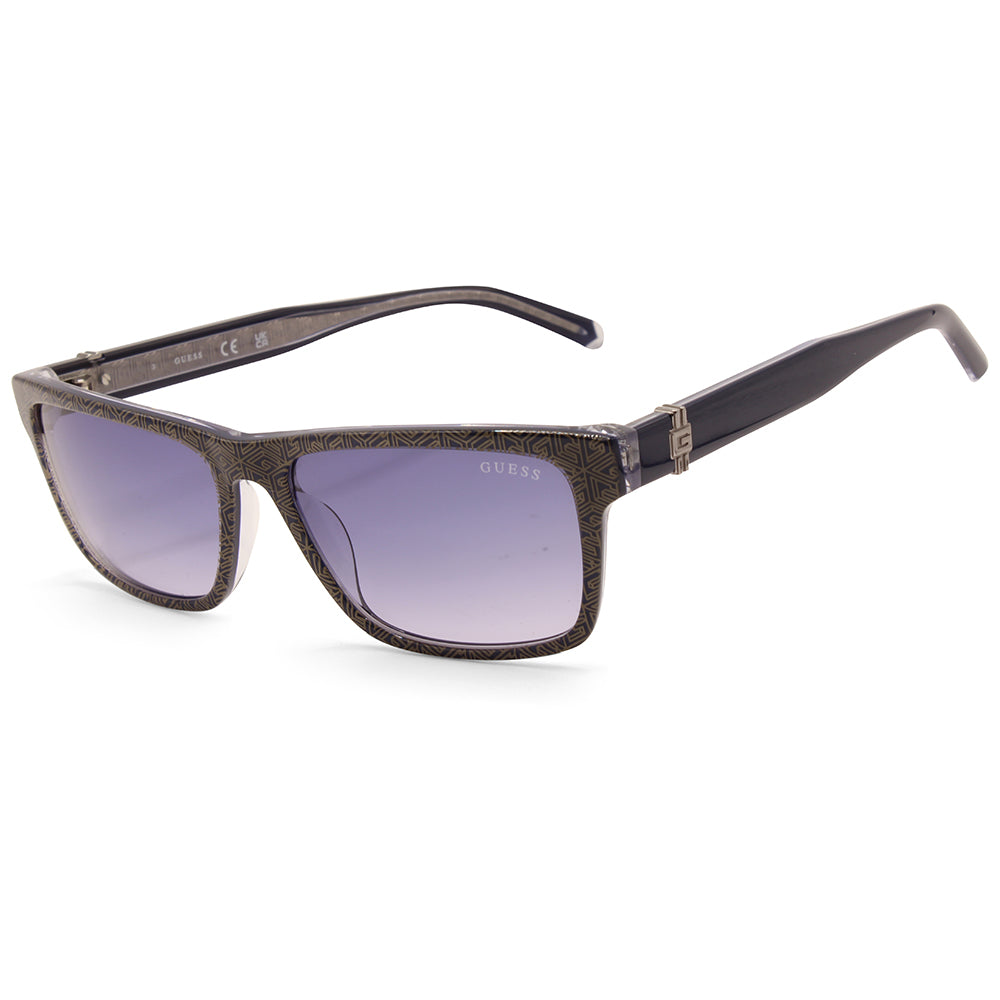 Guess Shiny Blue/Blue Gradient Unisex Designer Sunglasses GU00074 92W