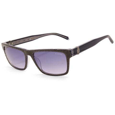 Guess Shiny Blue/Blue Gradient Unisex Designer Sunglasses GU00074 92W