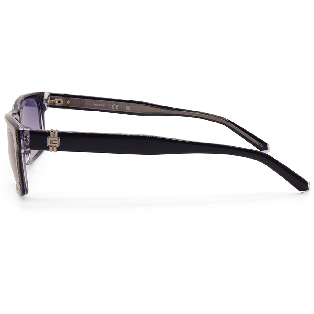Guess Shiny Blue/Blue Gradient Unisex Designer Sunglasses GU00074 92W