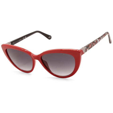 Guess Shiny Red/Smoke Gradient Women's Fashion Sunglasses GU5211 66B