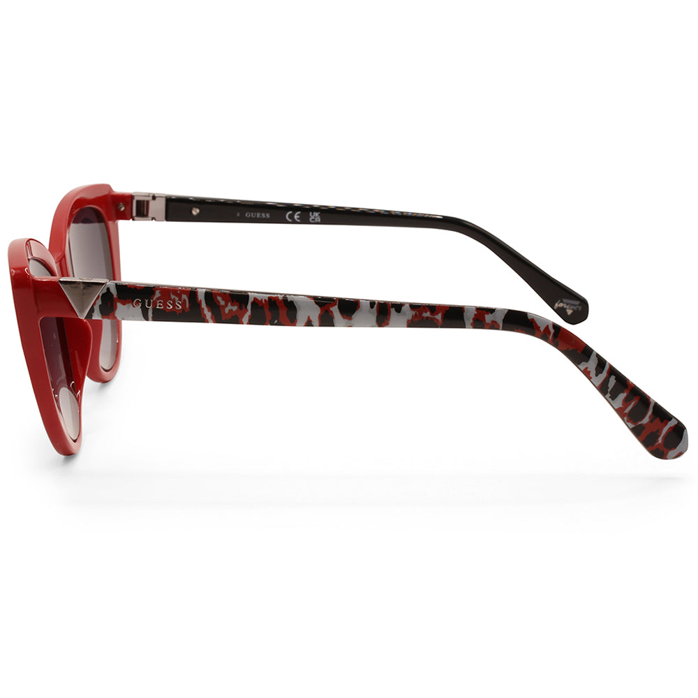 Guess Shiny Red/Smoke Gradient Women's Fashion Sunglasses GU5211 66B