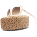 Guess Shiny Ivory/Brown Gradient Women's Designer Sunglasses GU7841 25F