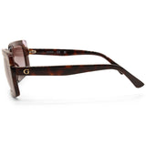 Guess Shiny Dark Havana/Brown Gradient Women's Designer Sunglasses GU7841 52F