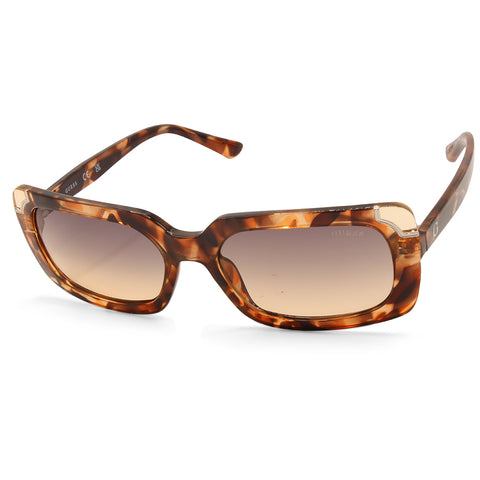 Guess Shiny Havana/Smoke Gradient Women's Designer Sunglasses GU7841 56B