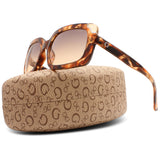 Guess Shiny Havana/Smoke Gradient Women's Designer Sunglasses GU7841 56B