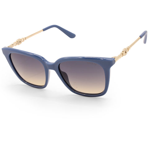 Guess Shiny Dark Blue/Smoke Gradient Women's Fashion Sunglasses GU7886 92B