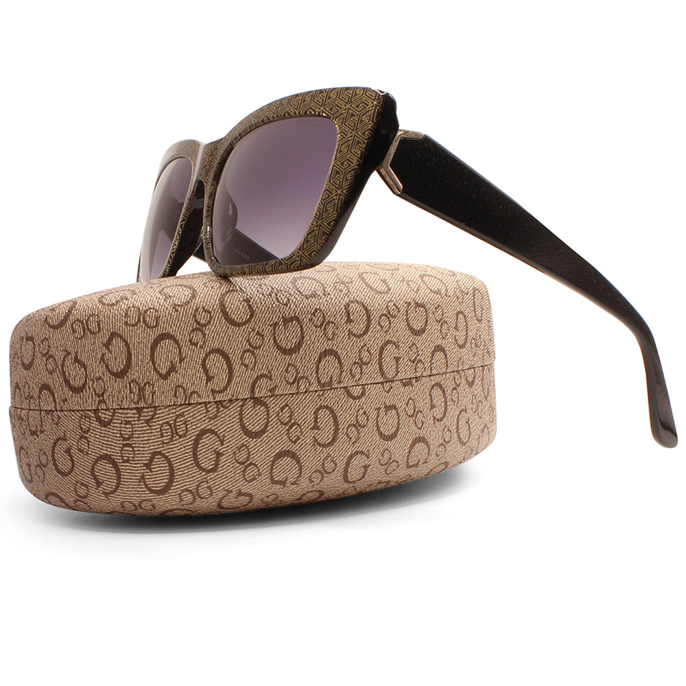 Guess Shiny Black/Smoke Gradient Women's Fashion Sunglasses GU7890 01B