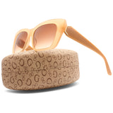 Guess Shiny Beige/Brown Gradient Women's Fashion Sunglasses GU7890 57F