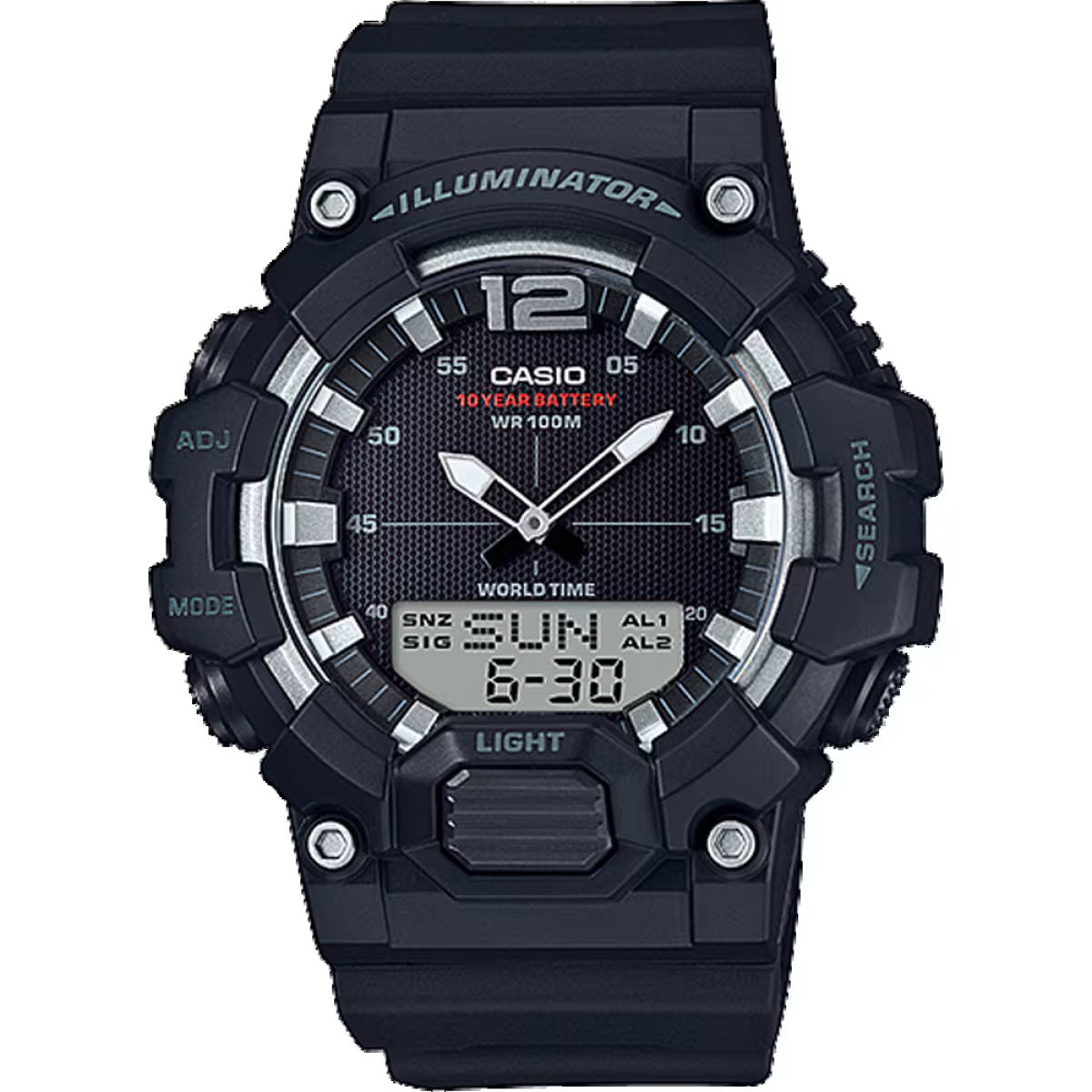 Casio Black 100m Men's Analog Digital Sports Watch HDC-700-1A