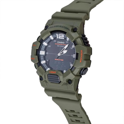 Casio Army Green 100m Men's Analog Digital Sports Watch HDC-700-3A2