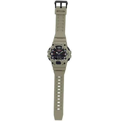 Casio Black/Khaki 100m Men's Analog Digital Sports Watch HDC-700-3A3