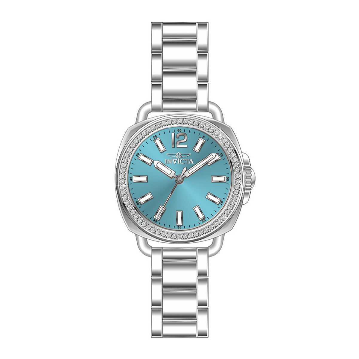 Invicta Wildflower Lady Blue/Silver Crystal Analog Quartz Watch 47327