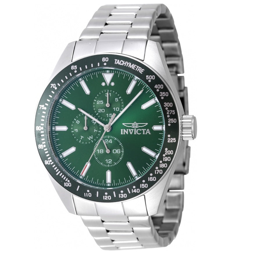Invicta Aviator Green Men's 100m Stainless Steel Quartz Watch 47594