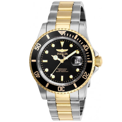 Invicta Pro Diver Gold Tone/Black Men's 200m Stainless Steel Quartz Watch 26973