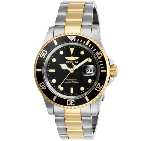 Invicta Pro Diver Gold Tone/Black Men's 200m Stainless Steel Quartz Watch 26973