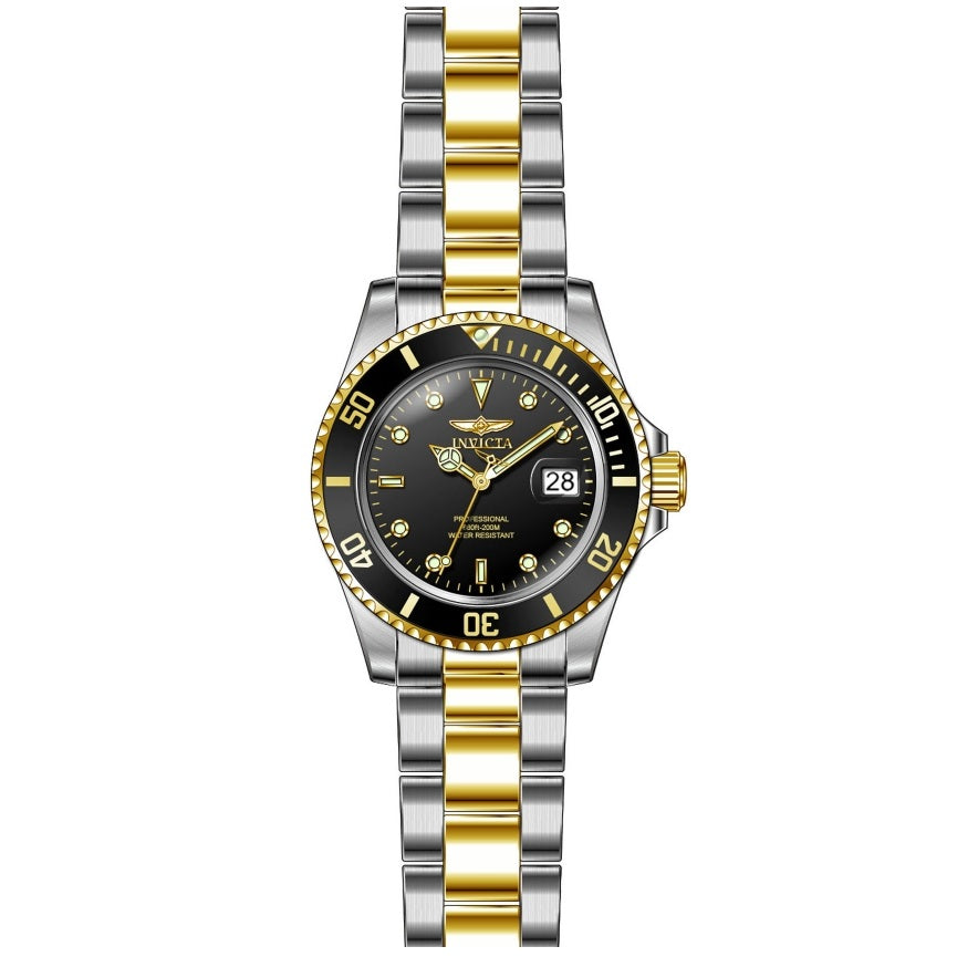 Invicta Pro Diver Gold Tone/Black Men's 200m Stainless Steel Quartz Watch 26973