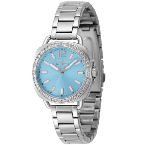 Invicta Wildflower Lady Blue/Silver Crystal Analog Quartz Watch 47327