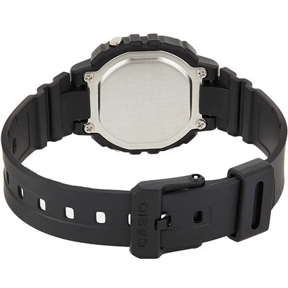 Casio LA-20WH-1A Small Black Women's Illuminator Multifunction Digital Watch