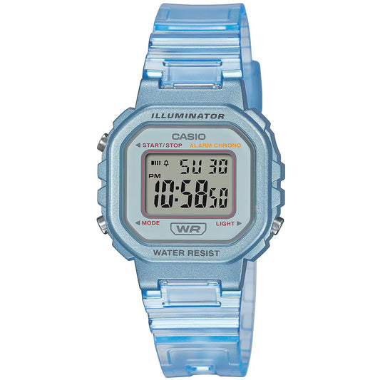 Casio Transparent Blue Women’s Compact 50m Digital Watch LA-20WHS-2A