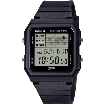 Casio Pop Black Bio-Resin Band Unisex World Time Digital Watch LF-30W-1A
