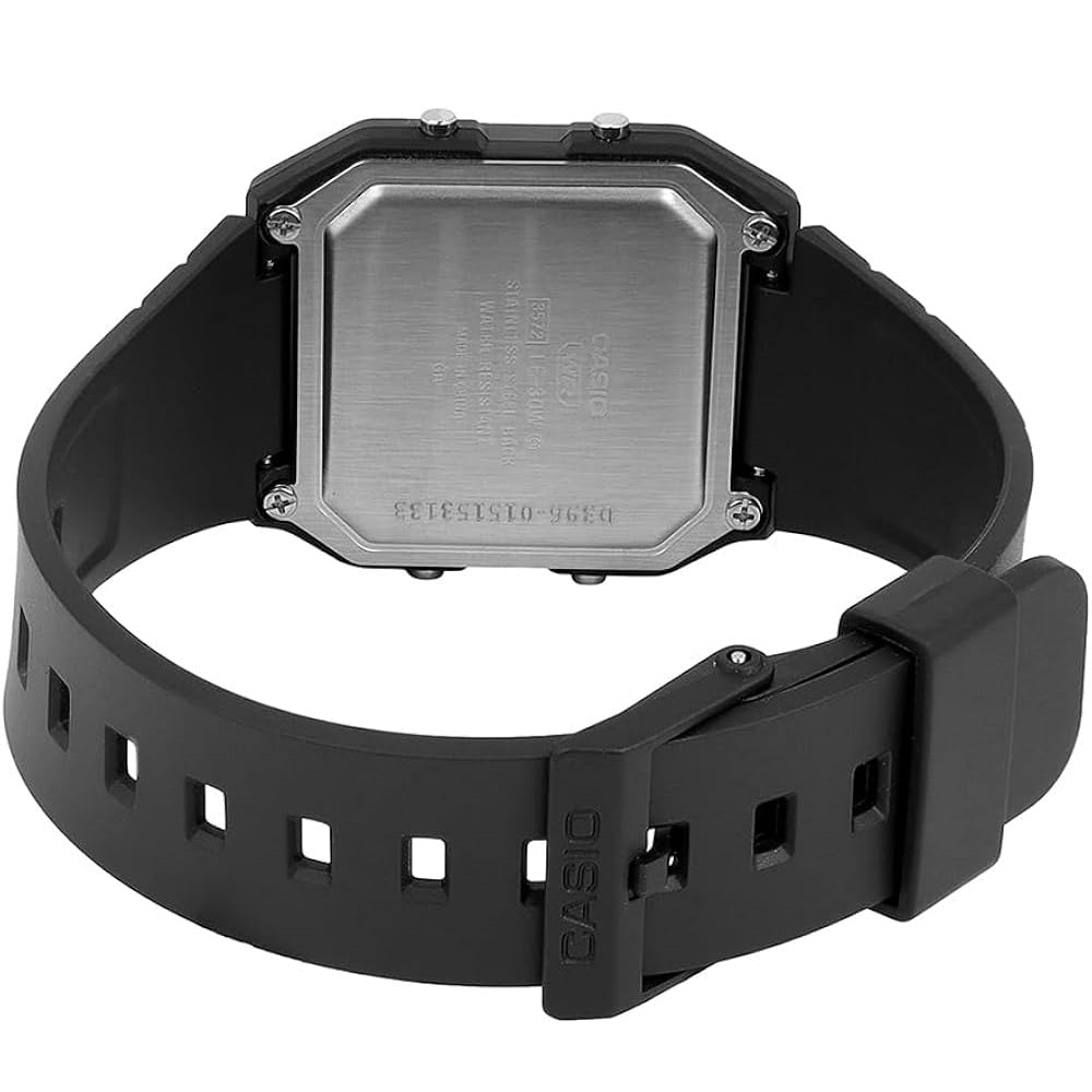 Casio Pop Black Bio-Resin Band Unisex World Time Digital Watch LF-30W-1A
