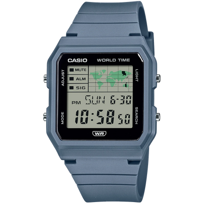 Casio Pop Blue Bio-Resin Band Unisex World Time Digital Watch LF-30W-2A
