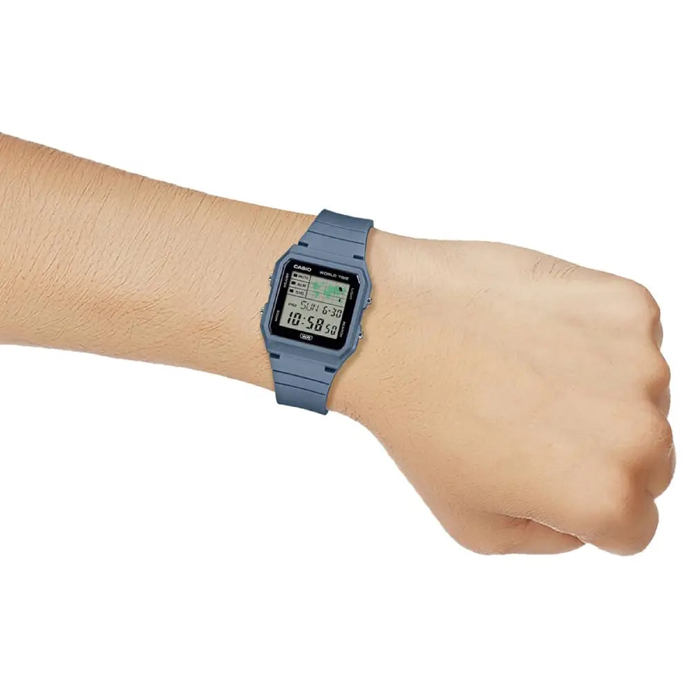 Casio Pop Blue Bio-Resin Band Unisex World Time Digital Watch LF-30W-2A