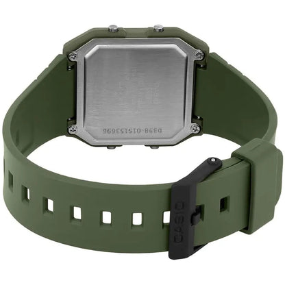 Casio Pop Green Bio-Resin Band Unisex World Time Digital Watch LF-30W-3A