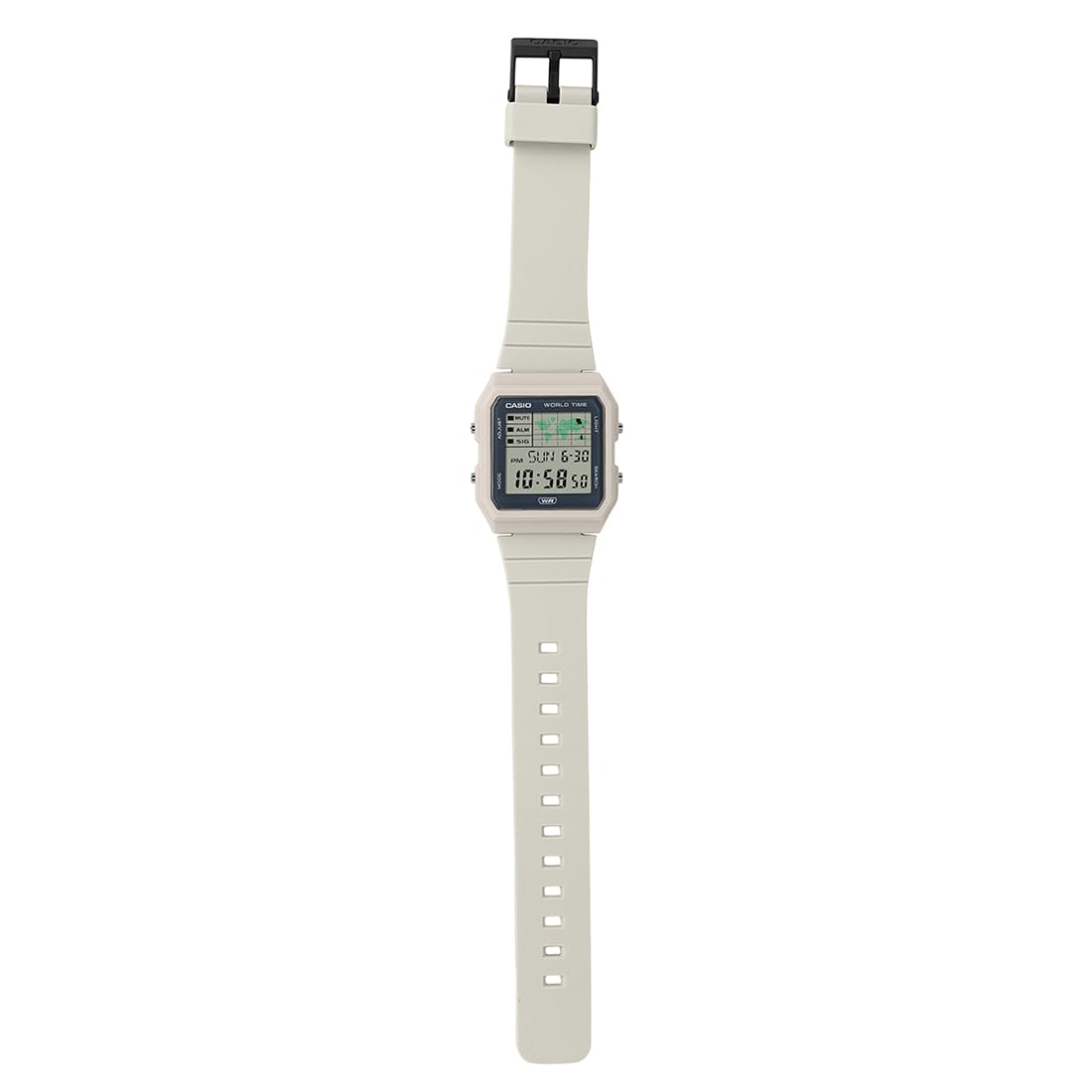 Casio Pop White Bio-Resin Band Unisex World Time Digital Watch LF-30W-8A