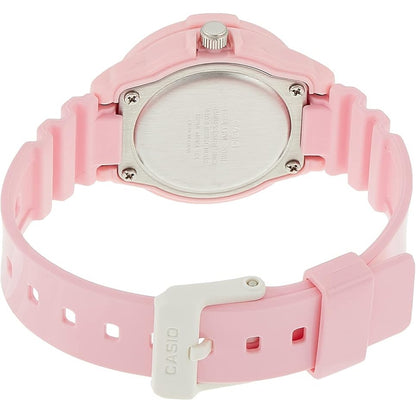 Casio White with Pink Sunray Dial Women's 100m Analog Sports Watch LRW-200H-4E4