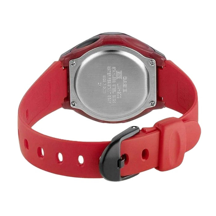 Casio LW-200-4A Black Red Women's or Kid's 50m Digital Sports Watch