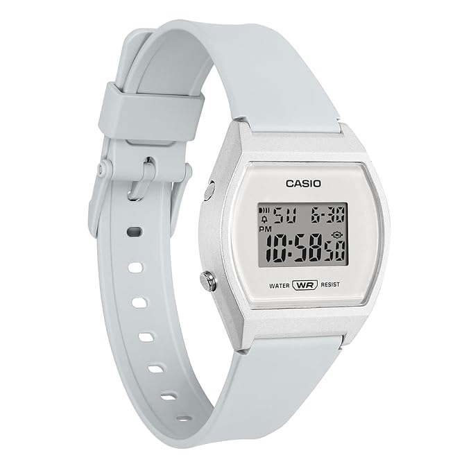 Casio White/Silver Women's 50m Multifunction Digital Watch LW-204-7A
