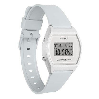 Casio White/Silver Women's 50m Multifunction Digital Watch LW-204-7A