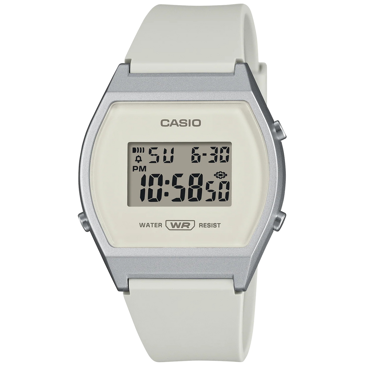 Casio White/Silver Women's 50m Multifunction Digital Watch LW-204-7A