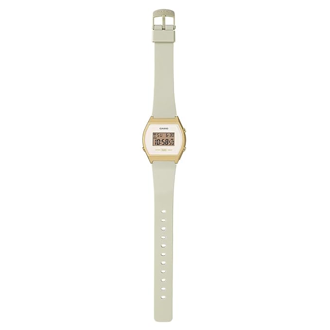 Casio Cream/Gold Women's 50m Digital Watch LW-204-9A