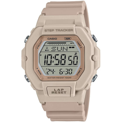 Casio Light Pink Step Tracker Women's 100m Digital Sports Watch LWS-2200H-4A