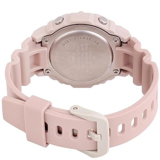 Casio Light Pink Step Tracker Women's 100m Digital Sports Watch LWS-2200H-4A