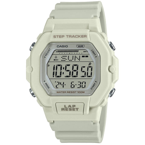 Casio Ivory Step Tracker Women's 100m Digital Sports Watch LWS-2200H-8A