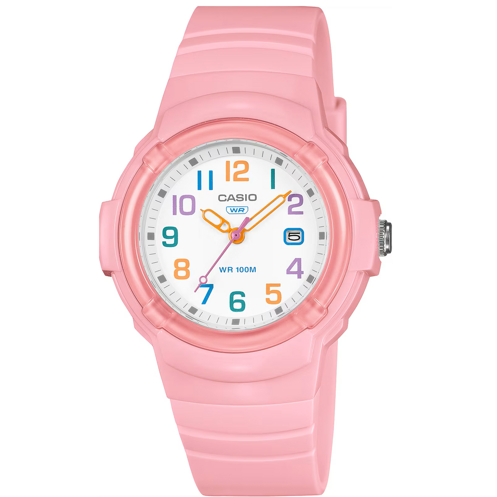 Casio Pink Women's 100m Analog Sports Watch LX-800H-4AV