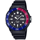 Casio Red-Blue 100m Men's 3-Hand Analog Quartz Watch MRW-230H-1E2