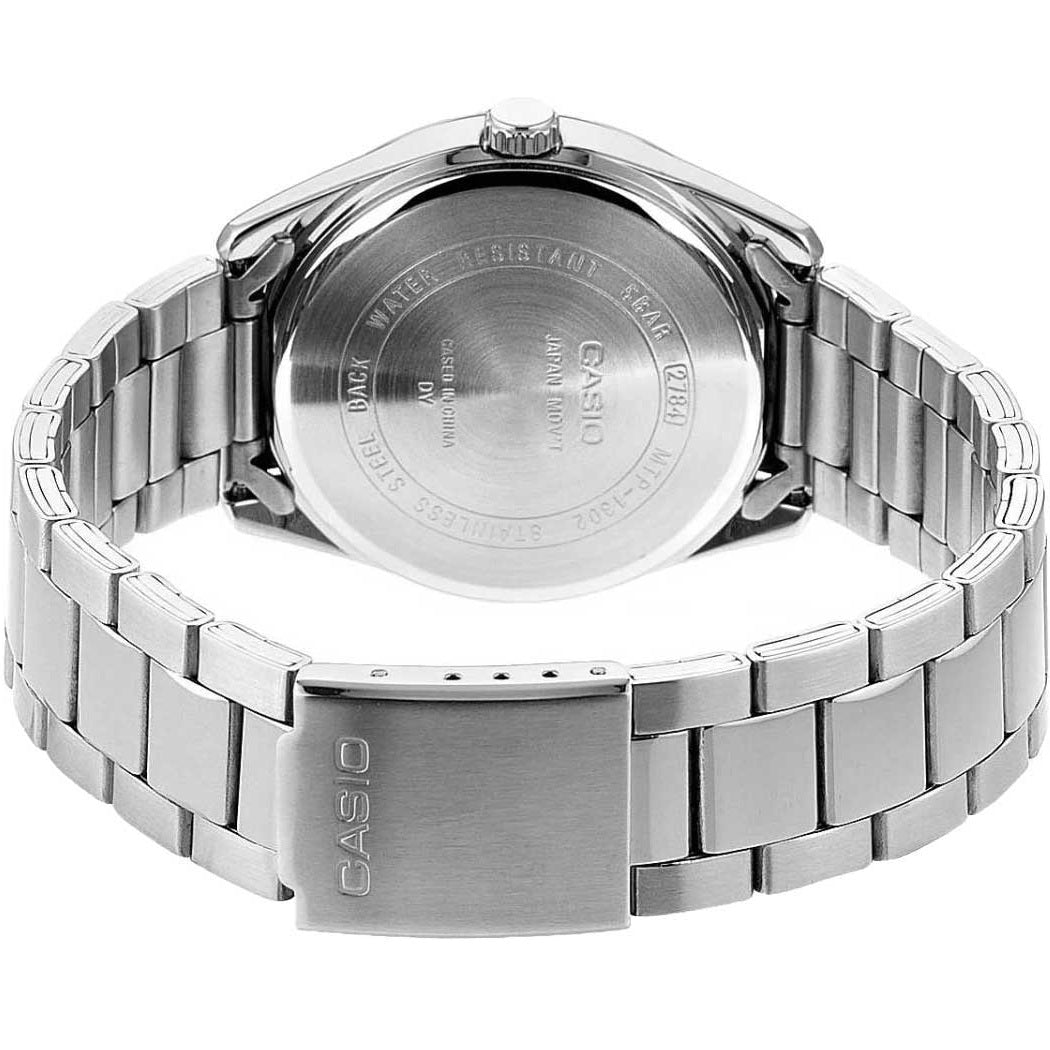 Casio Light Blue/Silver Men's 50m 3-Hand Quartz Analog Watch MTP-1302DA-3A